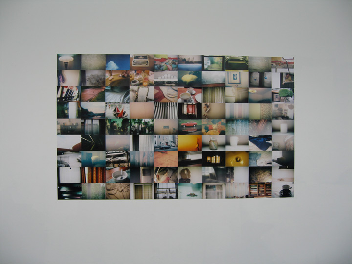 Memory Archive, Anna Peters, 90 4" x 6" C-41 prints, 36" x 60"