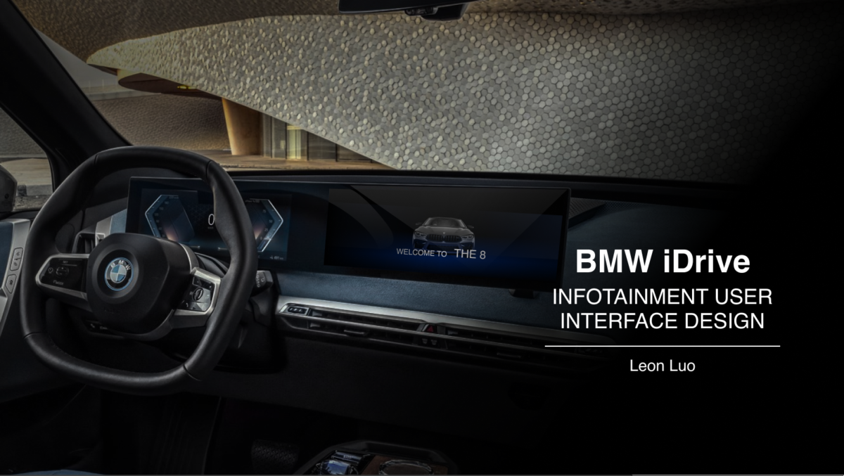 BMW infotainment user interface
