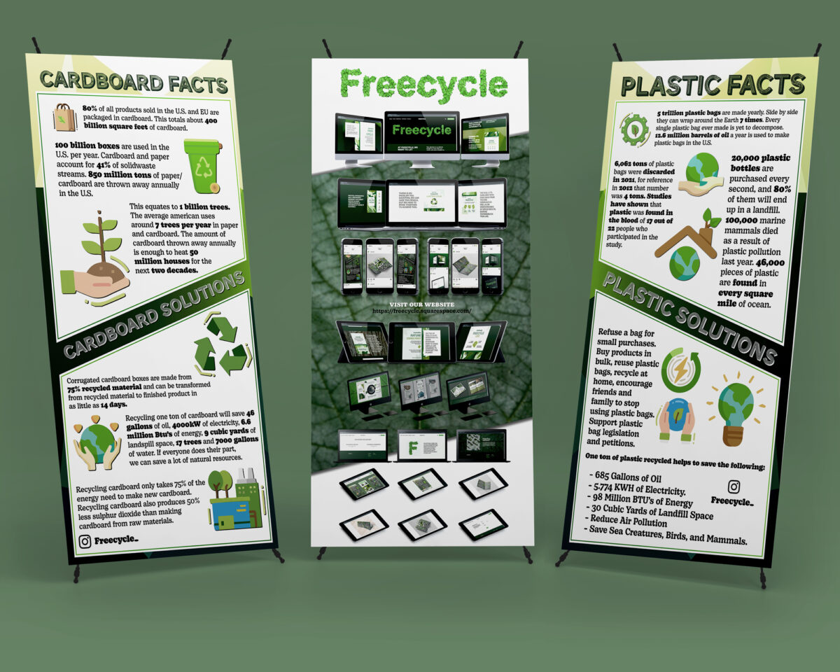 Freecycle Display Infographics