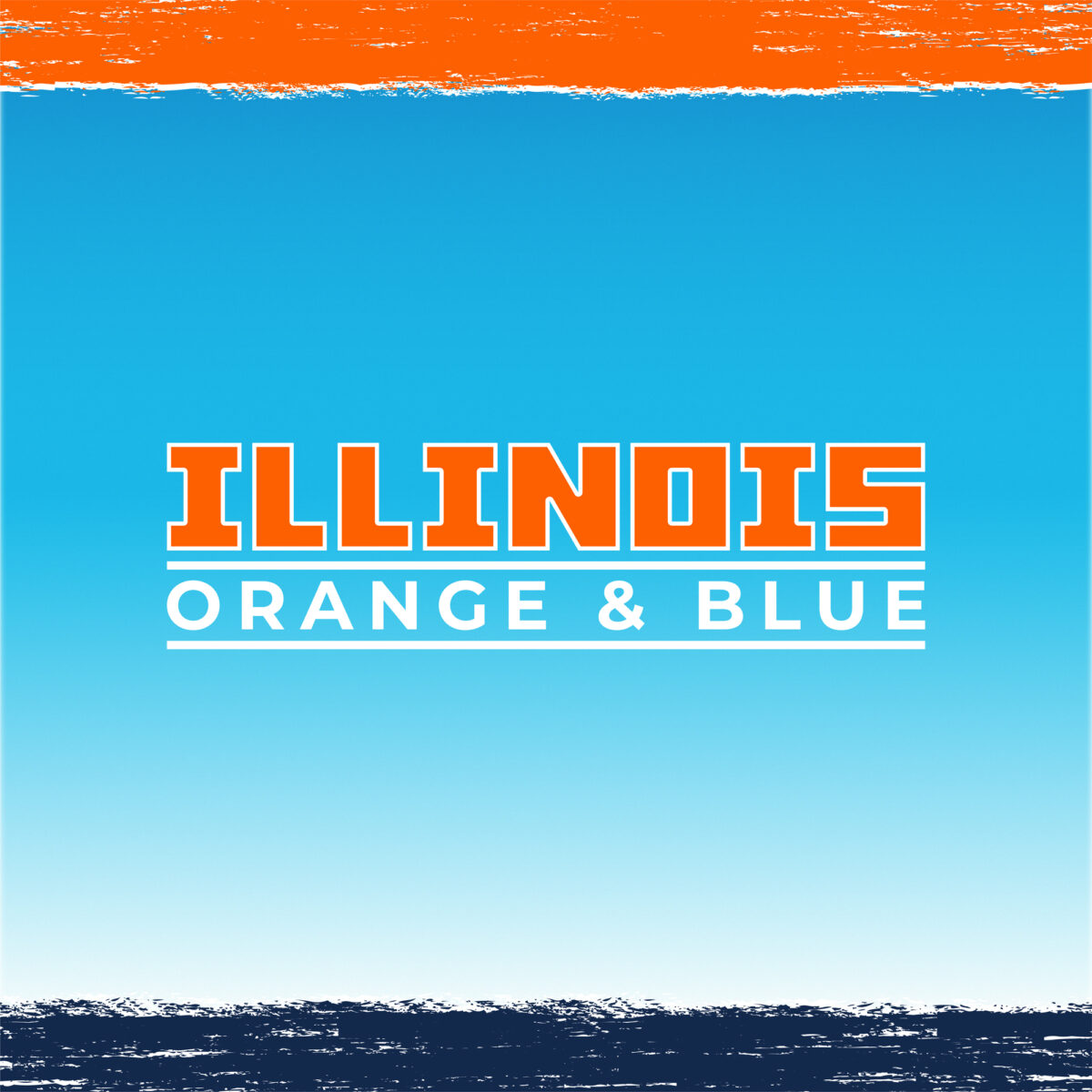 Illinois Orange and Blue