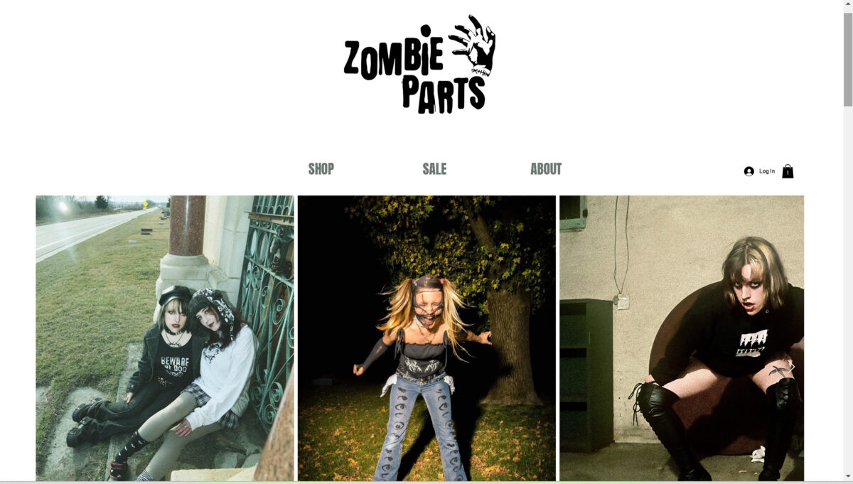 Zombieparts website